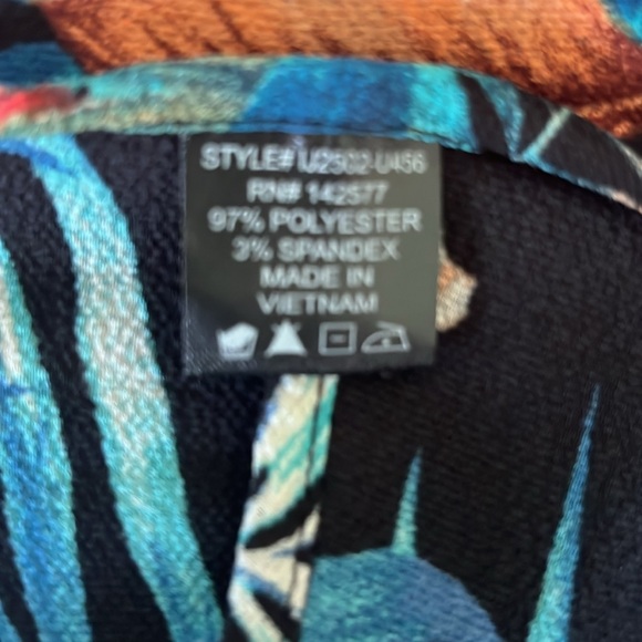 5 for $25! Iris Tropical Draped Front Crepe Cropped Blazer Size XL - Picture 6 of 8